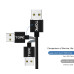 Магнитный кабель TOPK Micro USB R-Line1 Black
