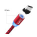 Магнітний кабель TOPK Micro USB R-Line1 Red