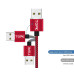 Магнітний кабель TOPK Micro USB R-Line1 Red