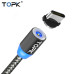 Магнітний кабель USB Type-C TOPK R-Line1 Gray