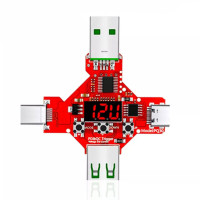 QC2.0/3.0 + PD 2.0/3.0 Триггер 5V 9V 12V 15V 20V 2 в 1 USB Trigger PQ30 Tester Led