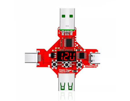 QC2.0/3.0 + PD 2.0/3.0 Тригер 5V 9V 12V 15V 20V 2 в 1 USB Trigger PQ30 Tester Led