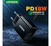 Мережевий зарядний пристрій Ugreen USB TYPE-C PD 18w 3.0 Quick Charge 4.0 (Ug-10191)