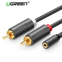 Переходник 2 RCA 3.5 мм AUX Ugreen (UG-10561) 