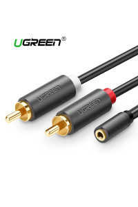 Переходник 2 RCA 3.5 мм AUX Ugreen (UG-10561) 