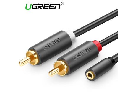 Перехідник 2 RCA 3.5 мм AUX Ugreen (UG-10561)