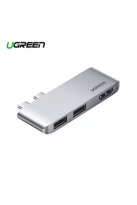 Перехідник для Macbook Ugreen Type-C Хаб 3-в-1 USB 3.1 HDMI 4k 60hz
