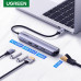 USB-C міні хаб Ugreen 5-в-1 USB 3.0 HDMI 4k 60hz 1 Гбіт PD 100W Thunderbolt 5/4/3 (UG-10919)