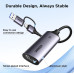  Карта видеозахвата 2k 30hz Ugreen HDMI USB 3.0-A и USB-C 4k 30hz (UG-15389)