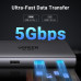 USB хаб для 2 моніторів 10-в-1 2 HDMI 8k 30hz 4k 60hz PD100W Ugreen (UG-15534)