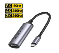 Переходник Type-C DisplayPort 1.4 8k 60hz 4k 240hz 165hz 144hz Ugreen Thunderbolt 4 (UG-15575)
