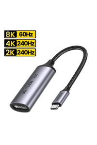 Переходник Type-C DisplayPort 1.4 8k 60hz 4k 240hz 165hz 144hz Ugreen Thunderbolt 4 (UG-15575)