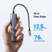UGREEN USB-C Hub 5-в-1 4k 60hz HDMI 100W PD 3 USB-A 3.0 для MacBook Pro/Air (UG-15597)