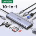 USB хаб для ноутбука Ugreen 10-в-1 4K HDMI VGA 1Gbps Ethernet PD 100W USB 3.0 (UG-15601)