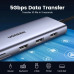 USB хаб для ноутбука Ugreen 10-в-1 4K HDMI VGA 1Gbps Ethernet PD 100W USB 3.0 (UG-15601)
