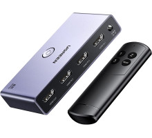 HDMI 2.1 перемикач комутатор Switch 3-в-1 Ugreen 8k 60hz 4k 144hz 4k 120hz 1080P 240hz (UG-CM624)