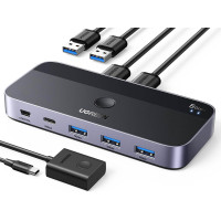 UGREEN USB Switch USB 3.0 переключатель хаб для 2 компьютеров (UG-15705)