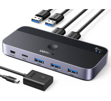 UGREEN USB Switch USB 3.0 перемикач хаб для 2 комп'ютерів (UG-15705)