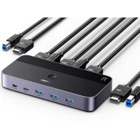 UGREEN USB 3.0 Switch HDMI 4k 60hz 2k 120hz 1080P 120hz переключатель для 2 компьютеров (UG-15707)