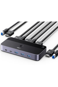 UGREEN USB 3.0 Switch HDMI 4k 60hz 2k 120hz 1080P 120hz перемикач для 2 комп'ютерів (UG-15707)