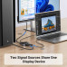 Переключатель DisplayPort 1.4 Switch DP Ugreen 2 в 1 Двунаправленный 8k 30hz 4k 240hz (UG-15708)
