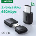 USB Wi-Fi адаптер для компьютера и ноутбука Ugreen 650 Мбит/с 2.4 ГГц & 5 ГГц