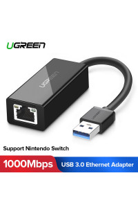 Адаптер USB 3.0 Gigabit Ethernet 100/1000 Мбит/c LAN RJ45 Ugreen (UG-20256) 
