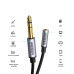 Перехідник 3.5 на 6.3 мм UGREEN 1/4" 1/8" TRS Hi-Fi (UG-20498)