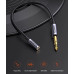 Перехідник 3.5 на 6.3 мм UGREEN 1/4" 1/8" TRS Hi-Fi (UG-20498)