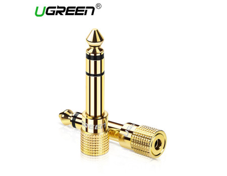 Перехідник 3.5 на 6.3 мм Ugreen 1/4"-1/8" (UG-20503)