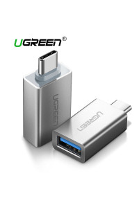 Переходник OTG USB 3.0 Type-C Ugreen алюминий (UG-20809) 