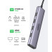 Хаб для MacBook Air Pro M4 5-в-1 Ugreen USB-C 4k 60hz USB 3.0 Thunderbolt 4/5 (UG-20955)