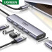 Хаб для MacBook Air Pro M4 5-в-1 Ugreen USB-C 4k 60hz USB 3.0 Thunderbolt 4/5 (UG-20955)