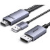 Кабель HDMI DisplayPort 1.2 DP Ugreen 4k 60hz 2k 120hz 1080P 144hz (UG-HD169)
