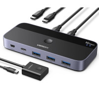 USB Переключатель на 2 Компьютера Switch USB 3.2 10 Гбит/с Ugreen Хаб (UG-25164)