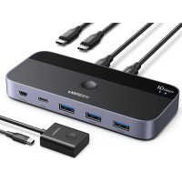 USB Переключатель на 2 Компьютера Switch USB 3.2 10 Гбит/с Ugreen Хаб (UG-25164)