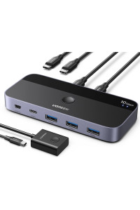 USB Переключатель на 2 Компьютера Switch USB 3.2 10 Гбит/с Ugreen Хаб (UG-25164)