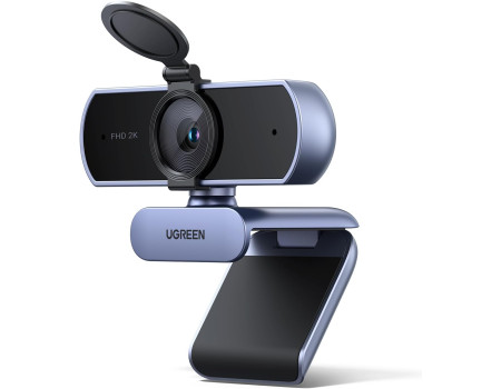 Веб-камера для ноутбука та ПК Ugreen 2k Full HD USB 2 мікрофони (UG-CM717)
