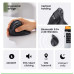 Вертикальная мышь UGREEN Bluetooth 5.0+2.4G 1000/1600/2000/4000DPI эргономичная тихий клик