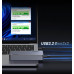 Кейс для SSD M2 NVMe 20 Гбит/с Type-C USB 3.2 Gen2 UGREEN алюминий (UG-25573)