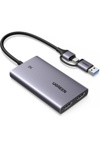 Карта видеозахвата для стрима 2k 30hz 1080P 60hz USB 3.0 захват 4k 30hz Ugreen (UG-25773)