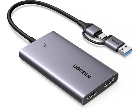 Карта відеозахоплення для стриму 2k 30hz 1080P 60hz USB 3.0 захоплення 4k 30hz Ugreen (UG-25773)