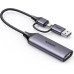Карта видеозахвата 1080p 60hz USB-A/USB-C HDMI Ugreen 4k 30hz (UG-25854)
