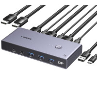 Переключатель DisplayPort 1.4 для 2 ПК DP Switch 8k 60z 4k 240hz 2k 240hz 165hz 144hz Ugreen (UG-25962)