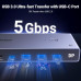 Перемикач DisplayPort 1.4 для 2 ПК DP Switch 8k 60z 4k 240hz 2k 240hz 165hz 144hz Ugreen (UG-25962)