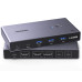 Перемикач 2 ноутбуки 2 монітори Ugreen Type-C HDMI DisplayPort 4k 60hz USB 3.0 PD100W (UG-45487)