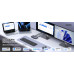 Перемикач 2 ноутбуки 2 монітори Ugreen Type-C HDMI DisplayPort 4k 60hz USB 3.0 PD100W (UG-45487)