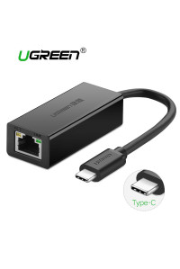 USB Type-C Ethernet адаптер 100 Мбит/с LAN RJ45 Ugreen (UG-30287)