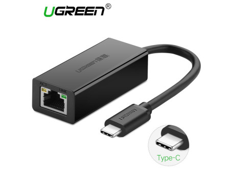 USB TYPE-C Ethernet адаптер 100 Мбіт/с LAN Rj45 Ugreen (Ug-30287)