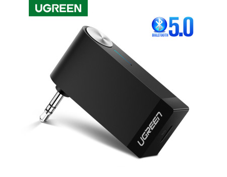 Ugreen Bluetooth 5.0 адаптер для автомобиля с микрофоном Hands Free (UG-30348) 
